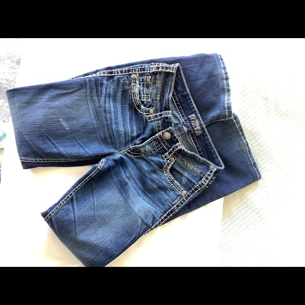Silver Suki Surplus Bootcut Dark Jeans Sz 26